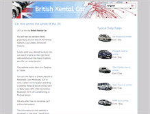 Tablet Screenshot of britishrentalcar.com